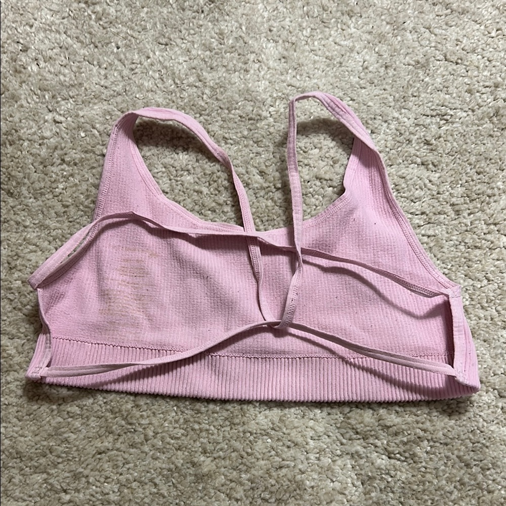 Free People strappy back bralette pink
